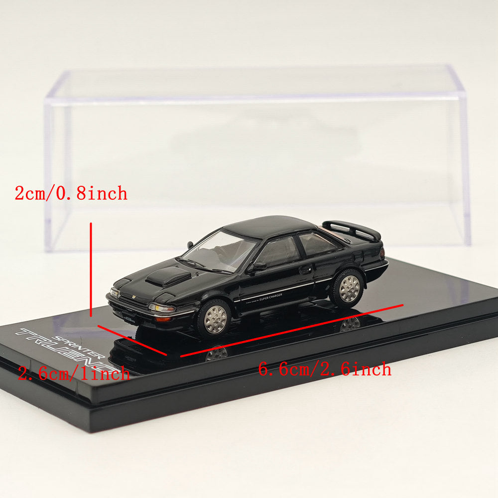 Modèle réduit moulé sous pression Toyota SPRINTER TRUENO GT-Z AE92 Noir métallisé 1/64 Hobby Japan