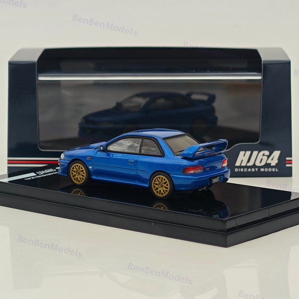 Hobby Japan 1/64 SUBARU Impreza 22B STi Version GC8 HJ646041BL BLUE Diecast
