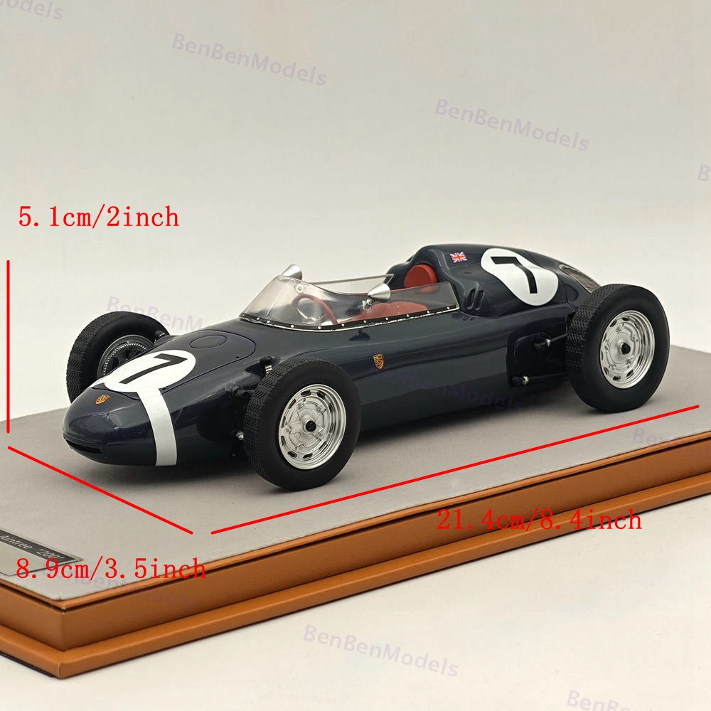 1/18 Tecnomodel Porsche 718 F2 1960 Winner Team Rob Walker XV B.A.R.C #7 Aintree