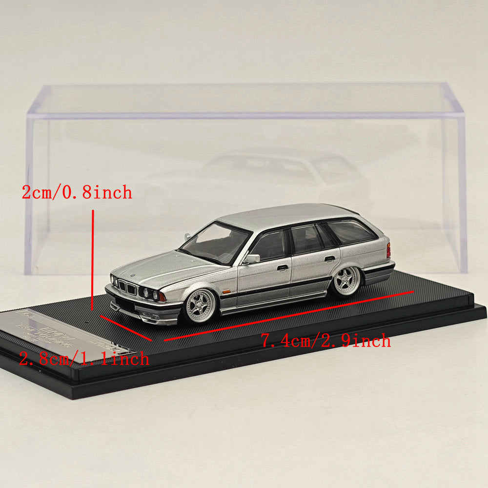 Mortal 1:64 BMW E34 M5 TOURING Wagon Openable Hood Diecast Toys Car Models Hobby Collection Gifts