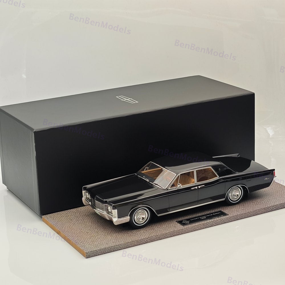 1/18 Lincoln Continental Sedan 1968 Resin Model Car Limited Collection Black