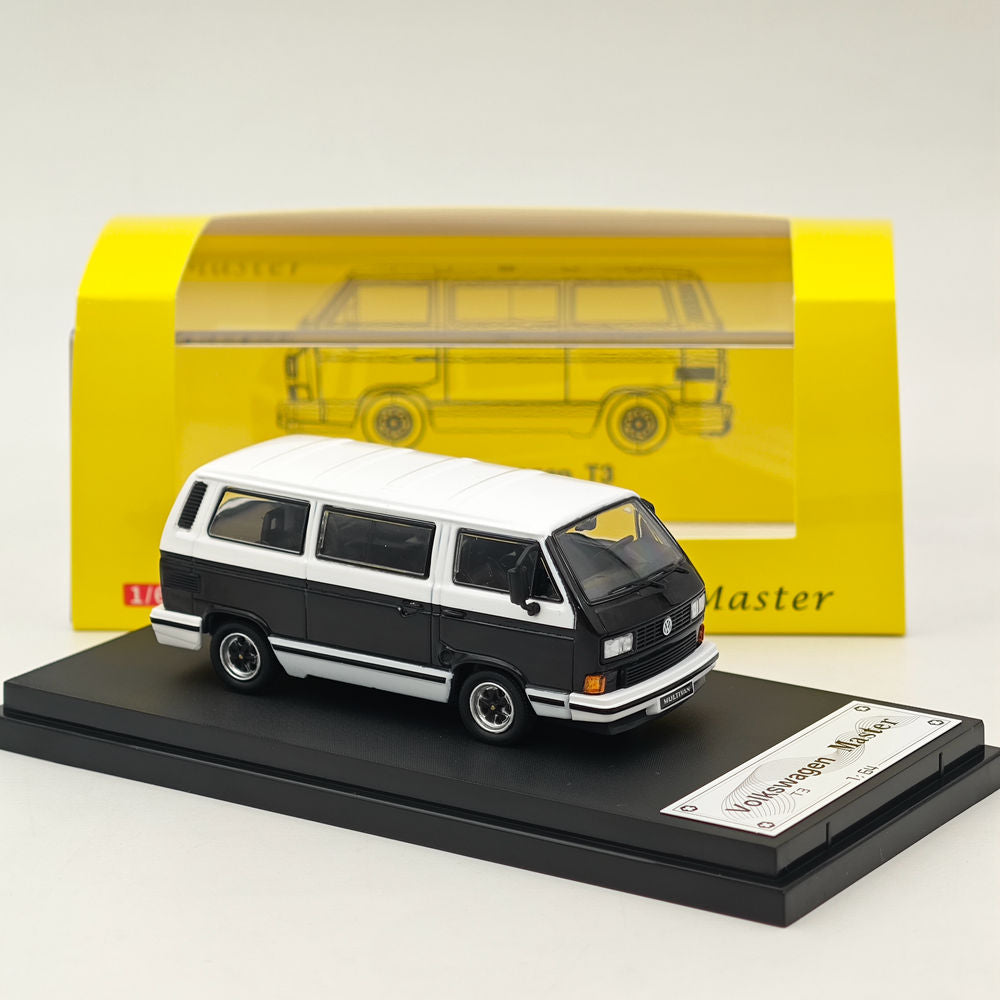 Master 1:64 VW T3 Martini Gulf Oil Van Diecast Toys Car Models Miniature Hobby Exquisite Gifts