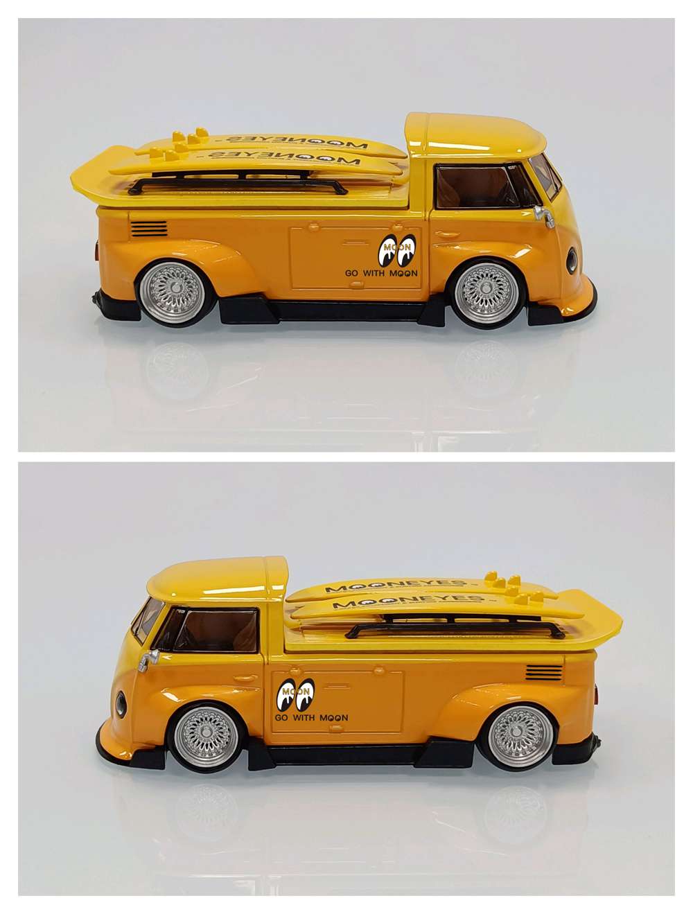 LMLF 1:64 VW T1 Wide body Pickup Truck Diecast Toys Car Models Collection Gifts Limited Edition
