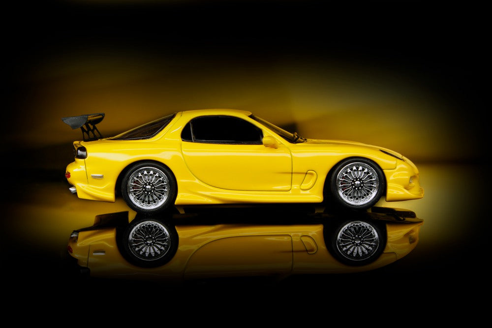 Mortal 1:64 Mazda RX7 Veilside Miniature Hobby Diecast Jouets Modèles de Voiture Collection Cadeaux