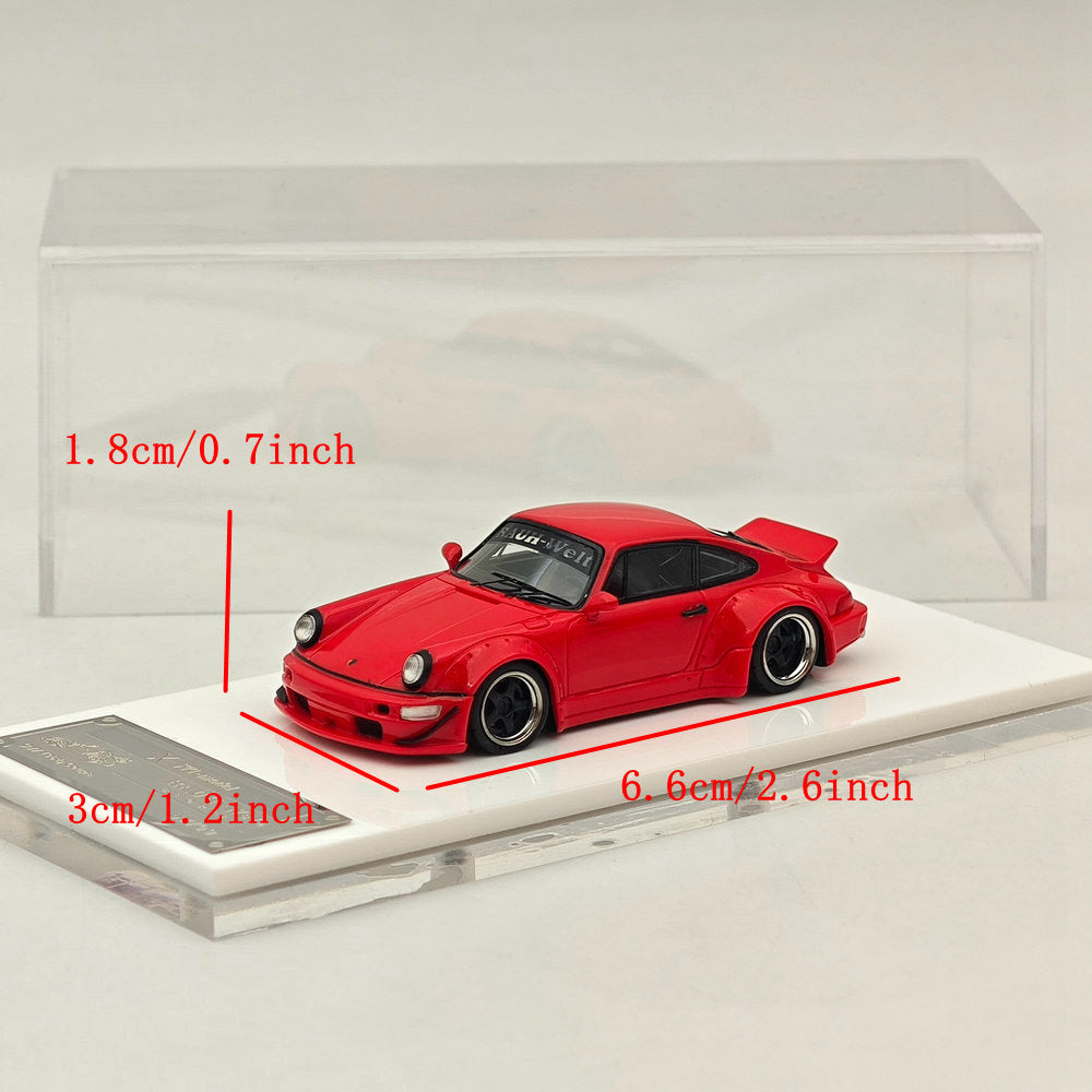 XKE Porsche 1/64 RWB rauh-welt BEGRIFF, modèles de voiture en résine, collection limitée, cadeau automobile, 964