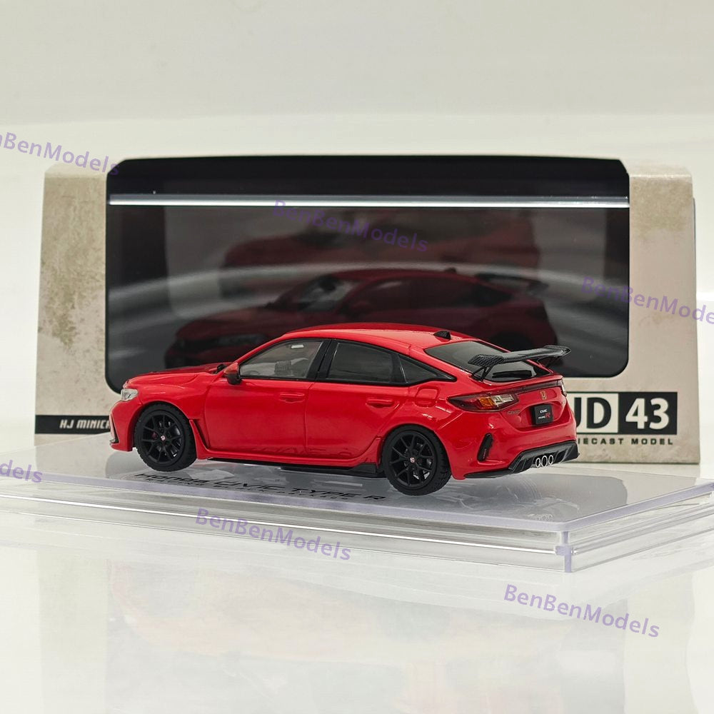 1/43 Hobby Japan HJD43 CIVIC TYPE R (FL5) RACING BLACK Package Genuine Option