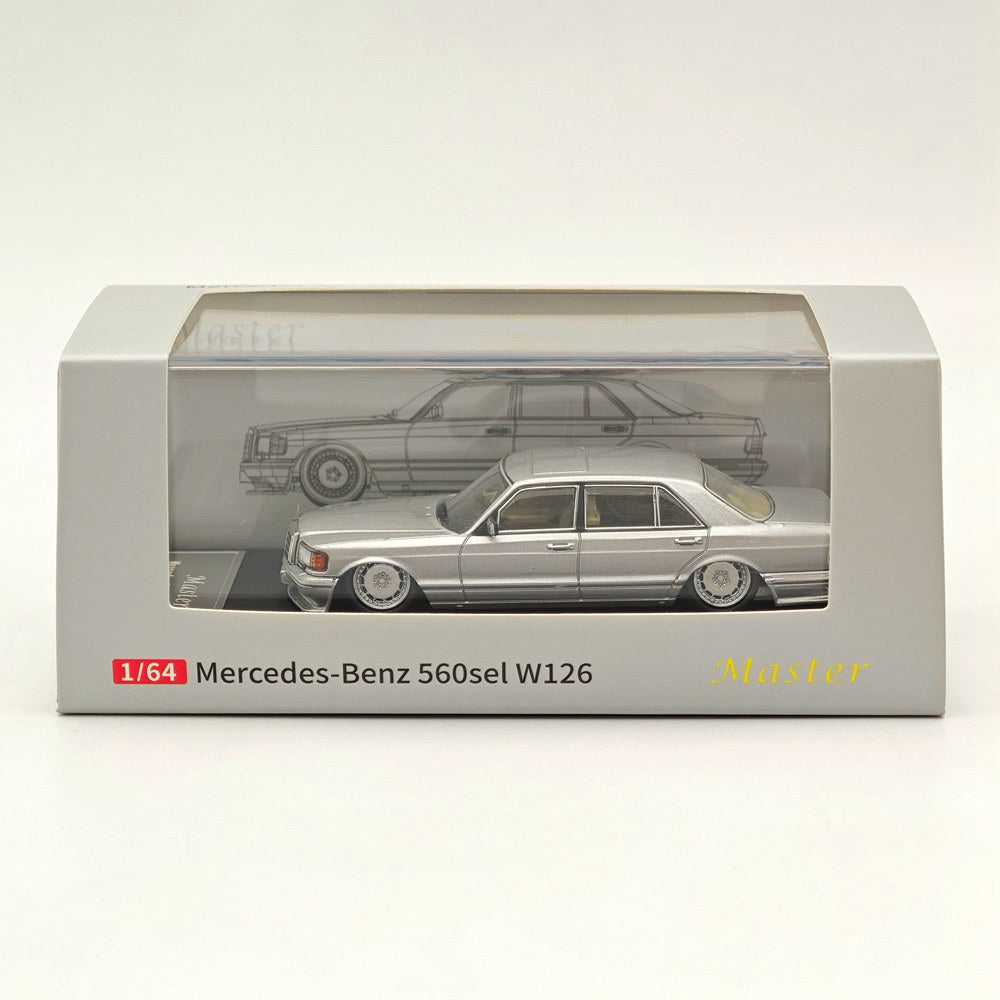 Voiture miniature moulée sous pression Mercedes-Benz S560sel W126 1:64