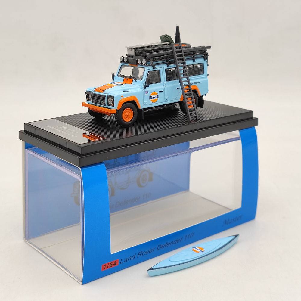 New Master 1:64 Land Rover Defender Gulf Camping Camouflage Diecast Toys Car Models Miniature Vehicle Hobby Collection Gifts