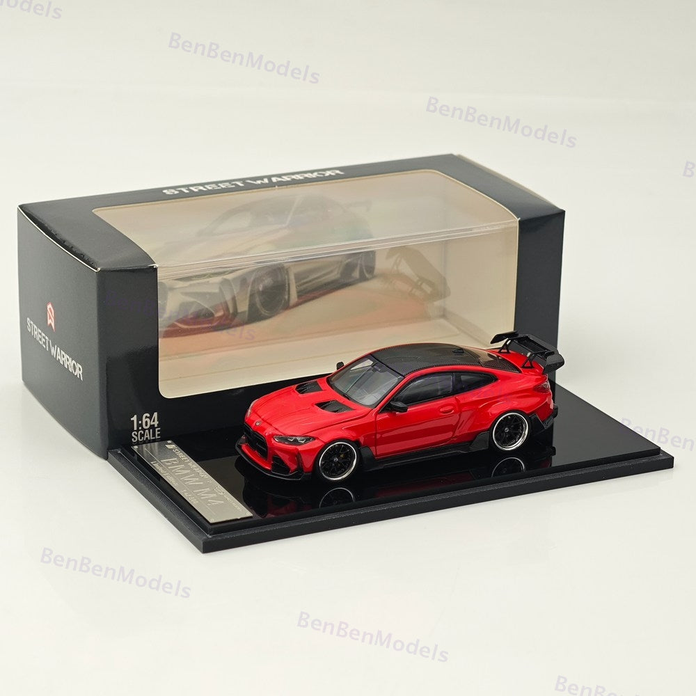 1:64 SW BMW M4 G82 Red Sports Model Diecast Models Car Limited Collection