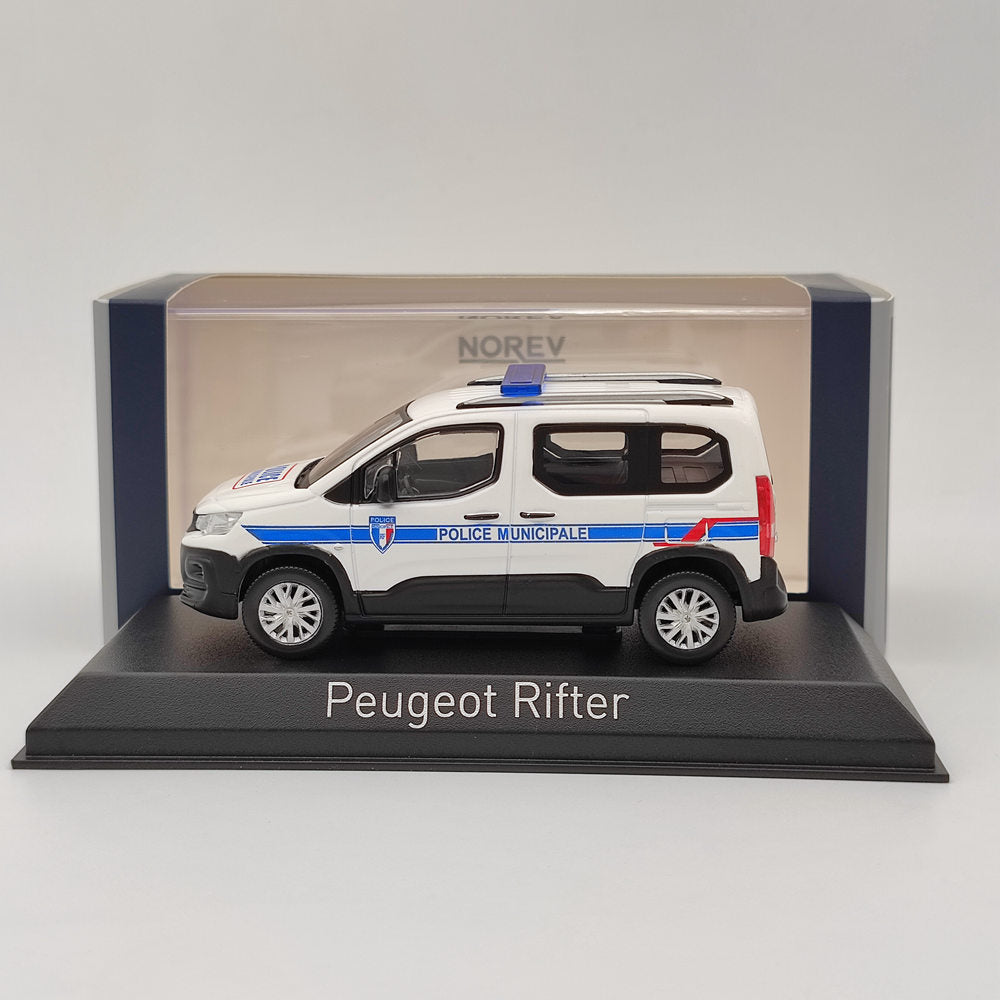 1/43 Norev Peugeot Rifter 2019 Police Municipale Diecast Models Car Collection Toys Gift