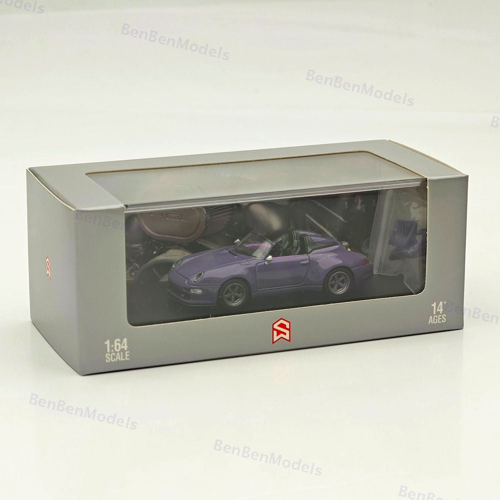 SW 1:64 Porsche Gunther Werks 993 Remastered Diecast Model Car - Four styles are