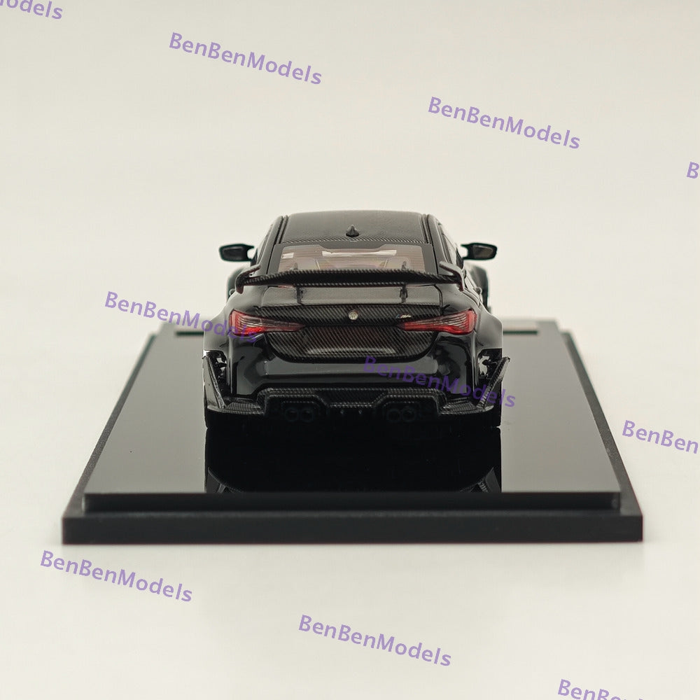 1/64 STREET WARRIOR SW BMW M4 Black Diecast Models Car Limited Collection