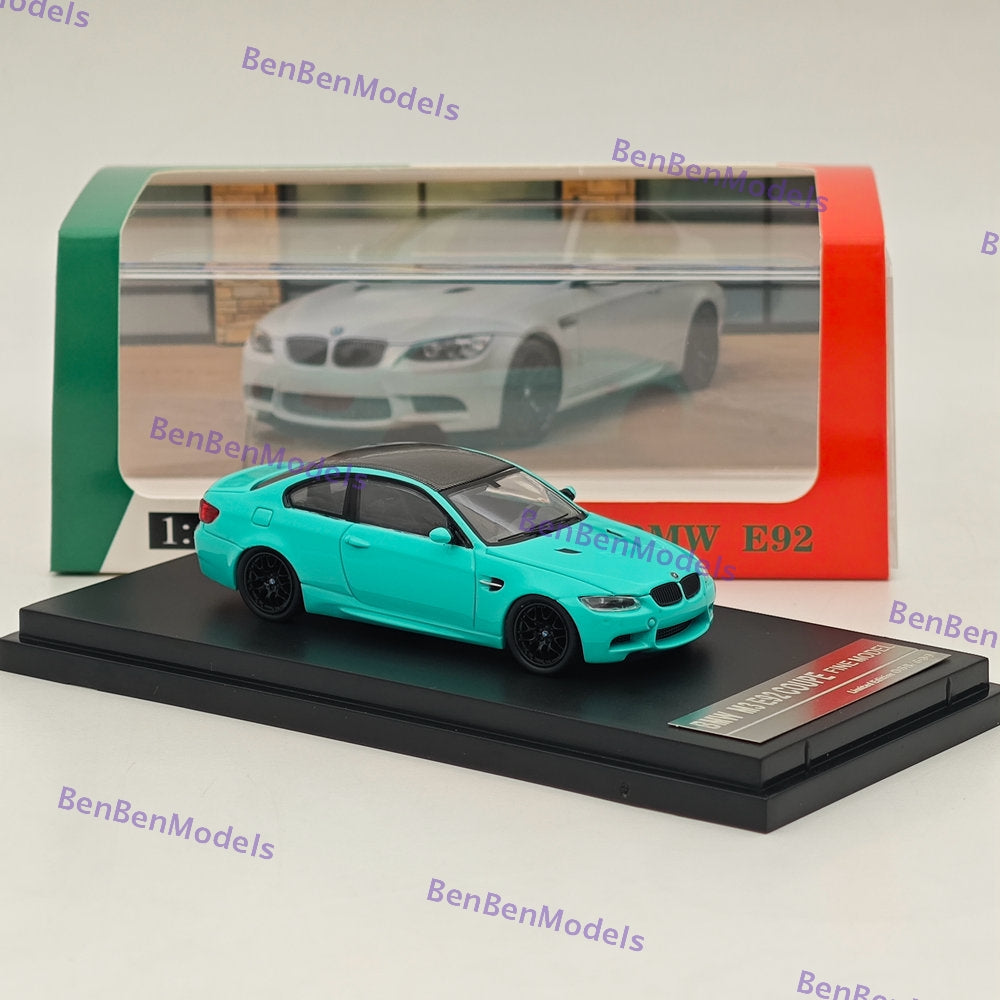 Modèle réduit BMW M3 E92 Coupé Verte, échelle 1/64, moulé sous pression, jouet de collection