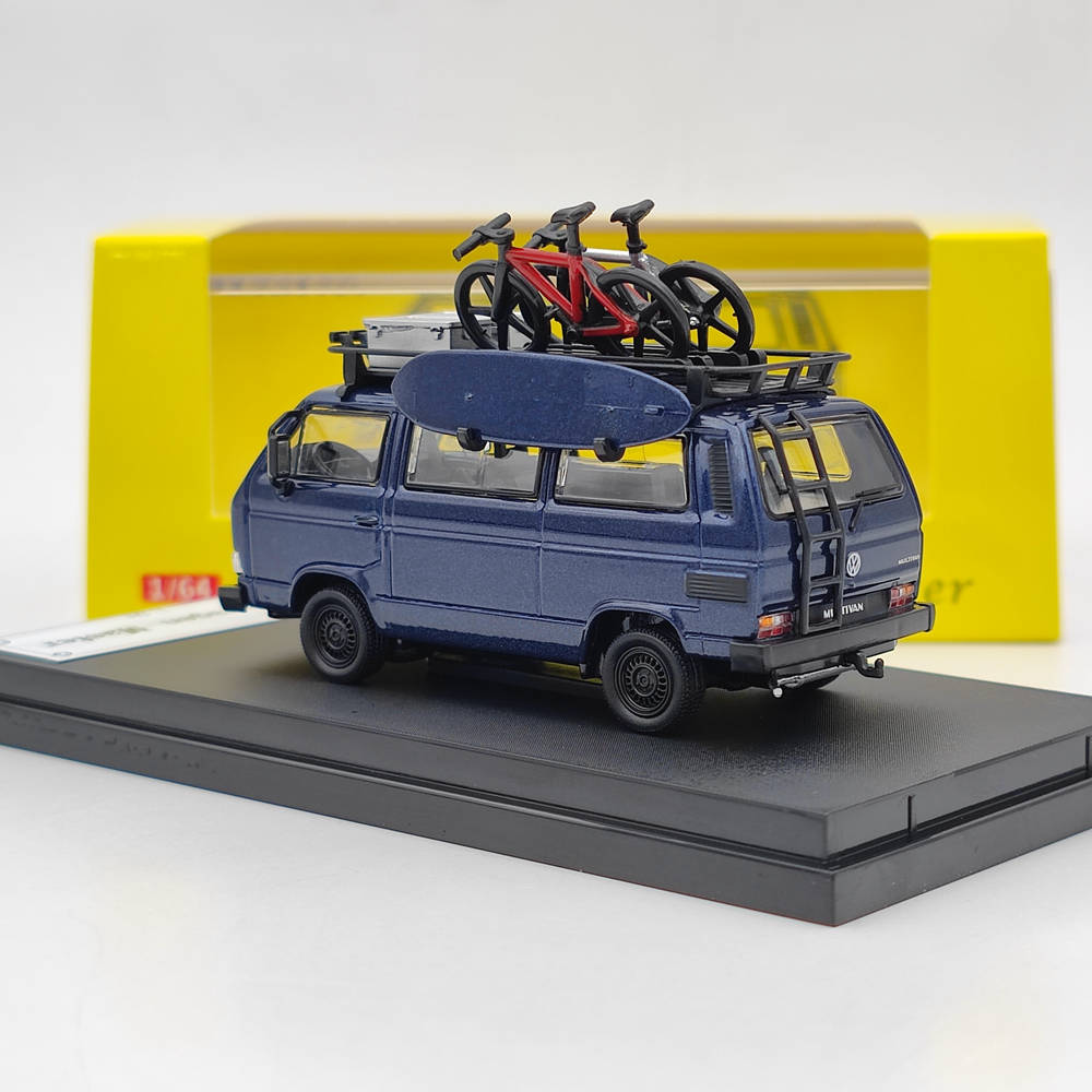 Master 1:64 Porsche B32 & VW T3 Multivan 1985 Van With Accessories Diecast Toys Car Models Miniature Hobby Exquisite Gifts