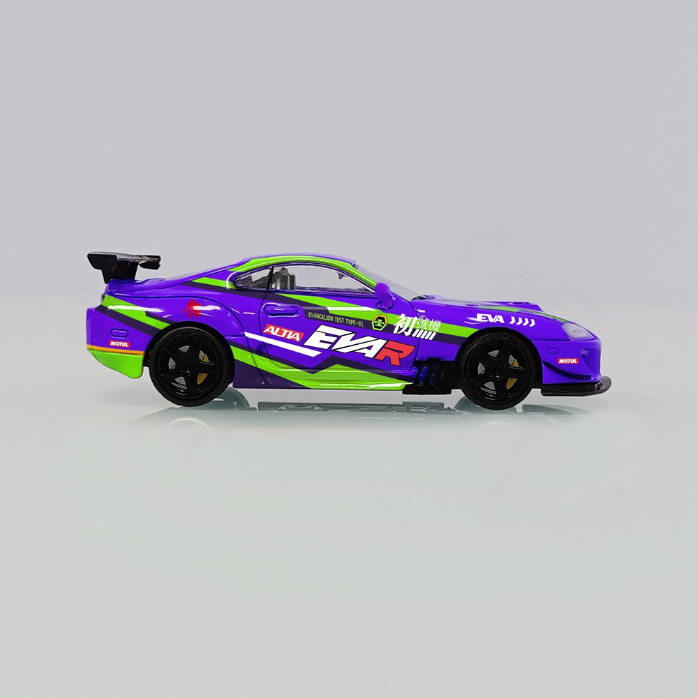 MJ 1:64 Toyota Supra A80 Customized Diecast Toys Car Models Miniature Hobby Collection Gifts