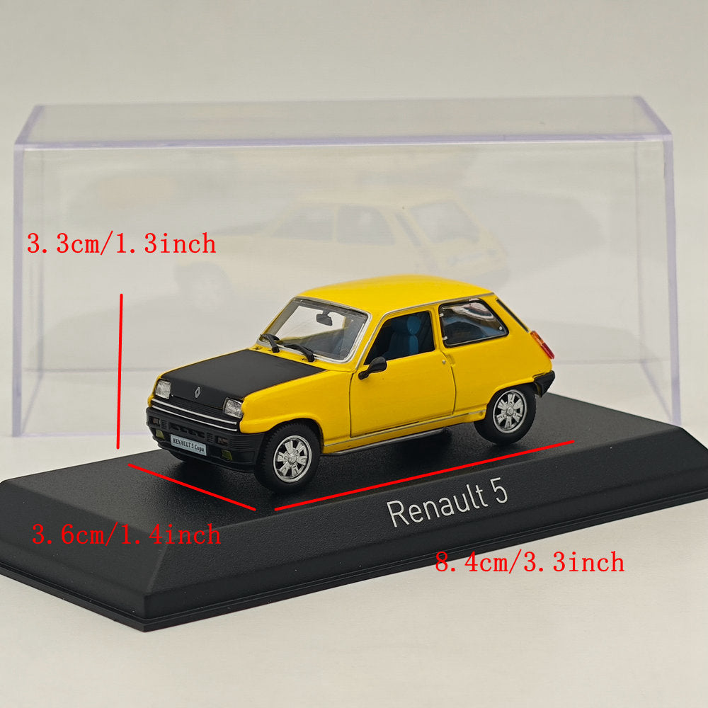 Modèle réduit de voiture moulé sous pression Norev Renault 5 Copa 1980, collection limitée, jaune, 1/43