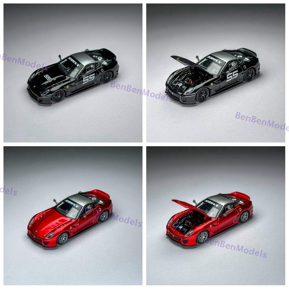 Rhino Model 1:64 Ferrari 599XX Racing Sports Model Diecast Car