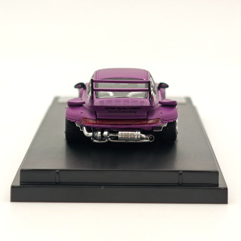1:64 STREET WARRIOR Porsche 911 (993) RWB Rotana Wide-body Purple Diecast Models