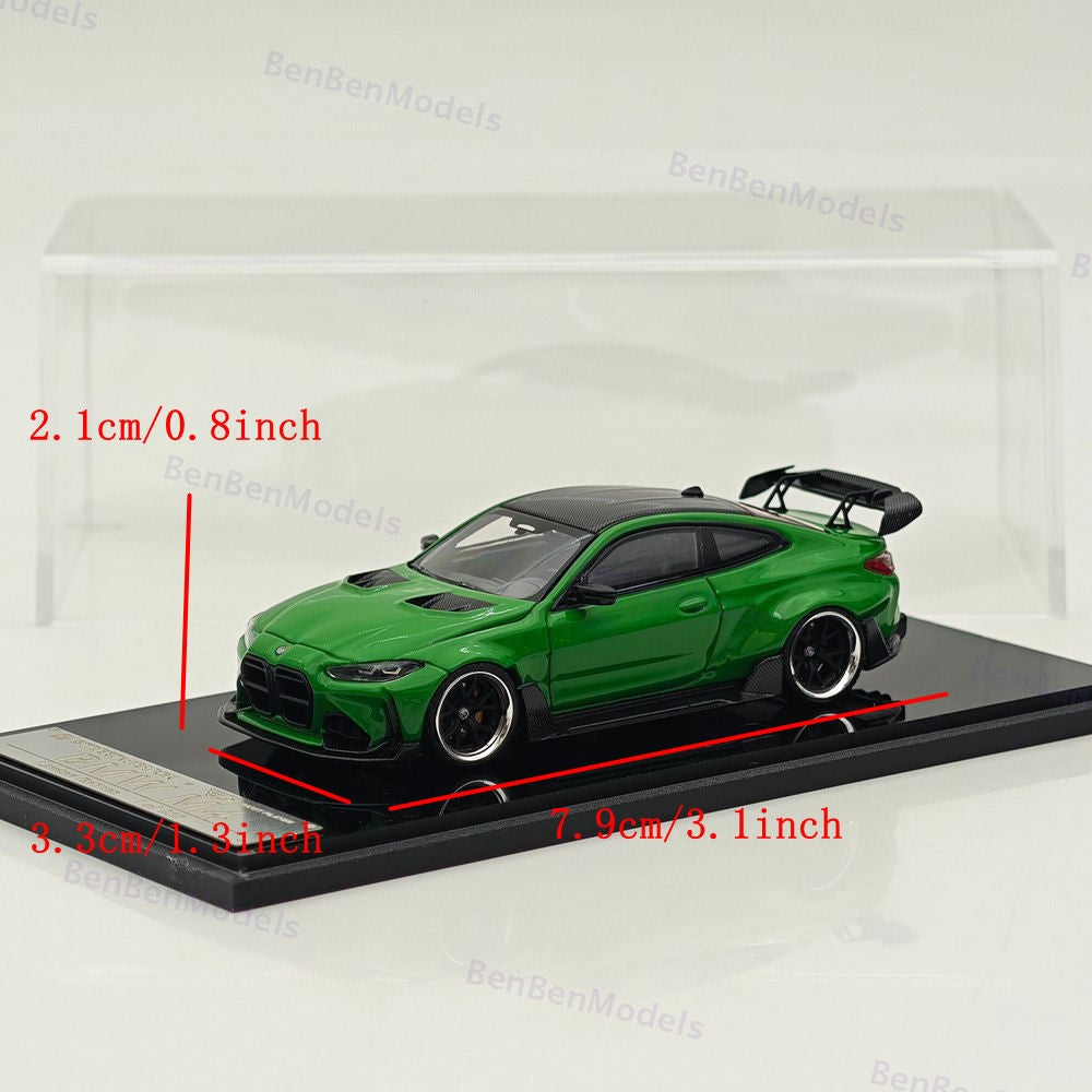 1:64 SW BMW M4 G82 Green Sports Diecast Models Car Limited Collection Gift