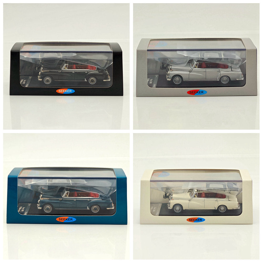 Seeker 1:64 Mercedes Benz 300D Convertible Soft Top Alloy Car Model Collection Diecast Toys Car Miniature Hobby Gifts