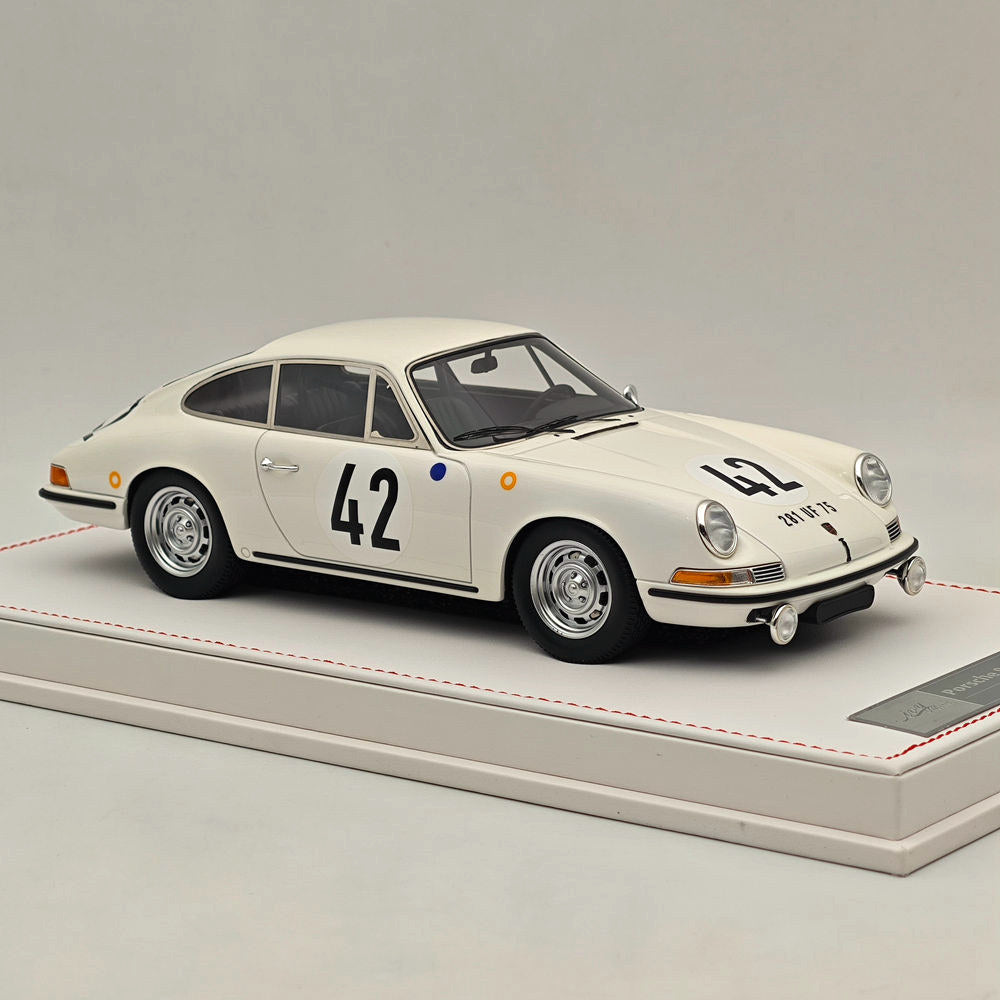 Ivy Merit 1/18 Porsche 911s 1967 Le Mans Blanc 42# Résine de collection de haute qualité