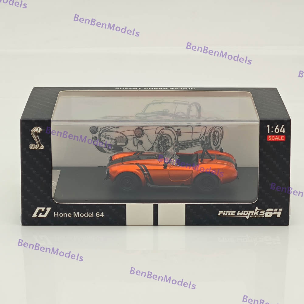 1/64 Fine Works SHELBY COBRA 427S/C Hone Model 64x Open Top Edition Diecast