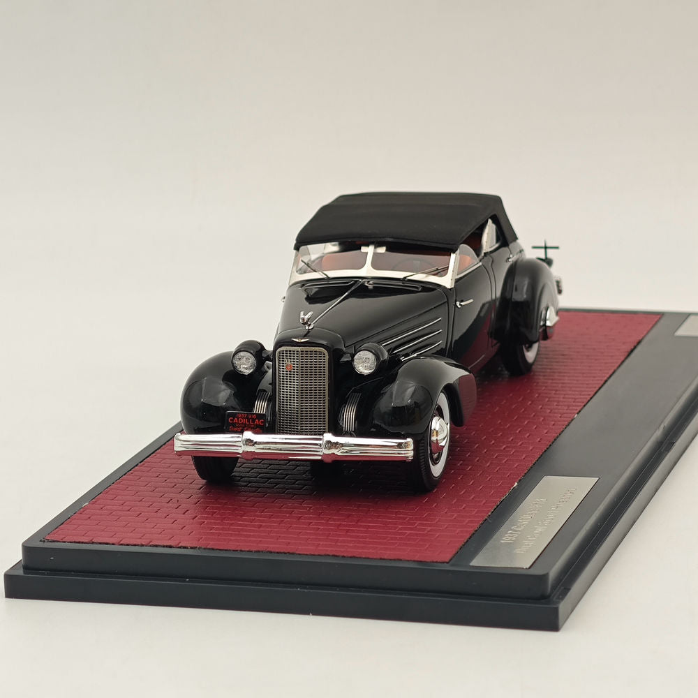MATRIX-MODELS 1/43 Cadillac V16 Dual Cowl Sport Phaeton 1937 Résine noire/fermée