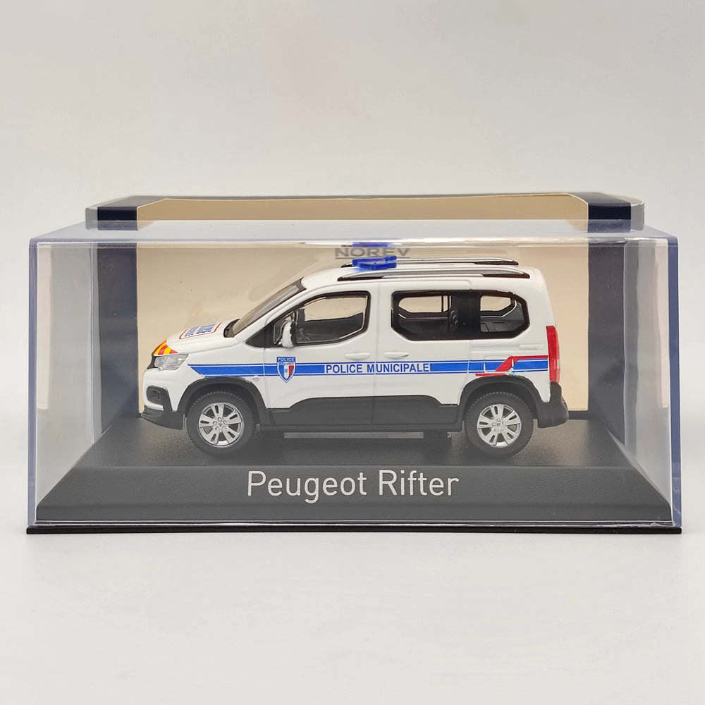 Norev – Peugeot Rifter Police Municipale 1/43, modèles moulés sous pression, voiture de Collection, jouets, cadeau, 2019