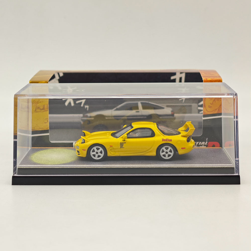 Hobby Japan 1/64 RX-7 (FD3S) RedSuns Initial D Open Headlights HJ645007DA Diecast Model Collection