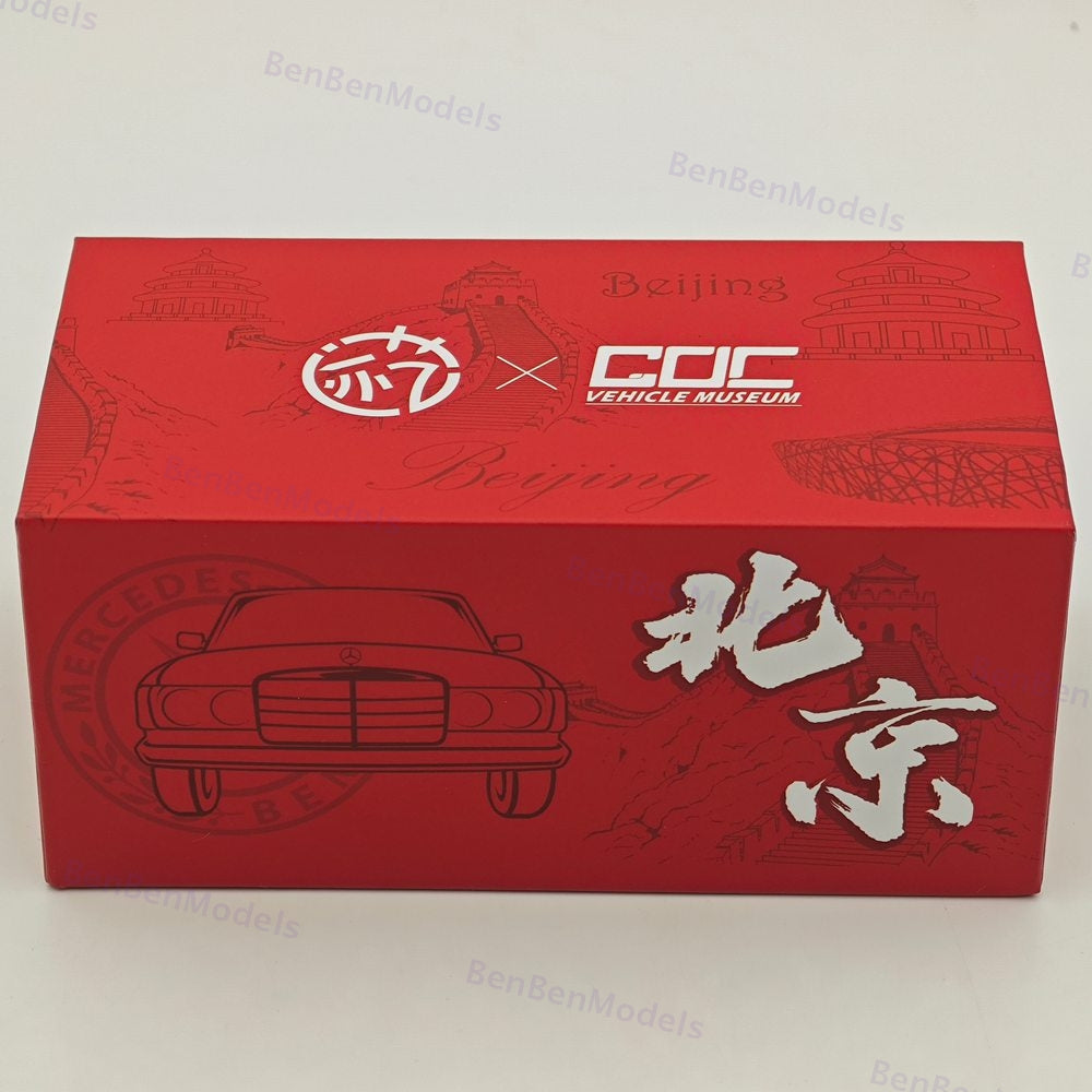 1:64 JIYI & GOC Mercedes Benz 230E V123 Beijing HEC 1976 Red Special Edition