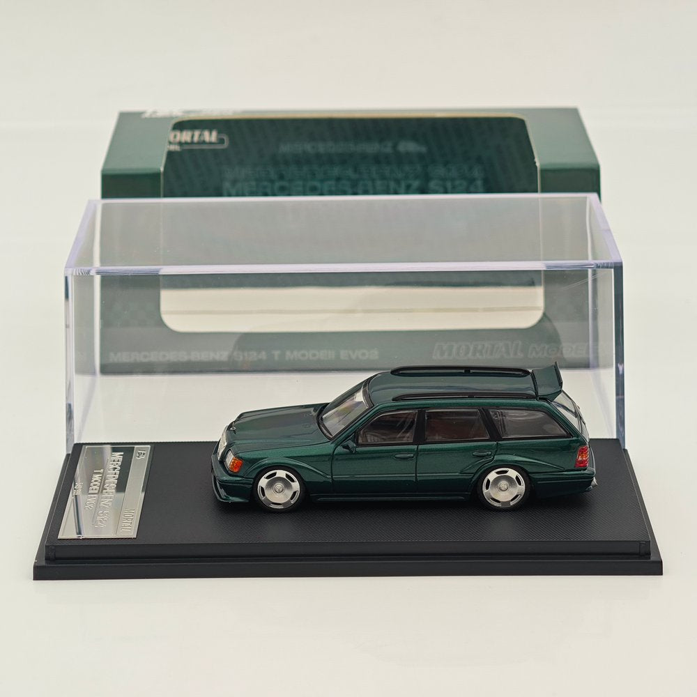 Mortal 1:64 Mercedes-Benz S124 T MODEII EVO2 Wagon Taxi Diecast Toys Car Models Collection Gifts
