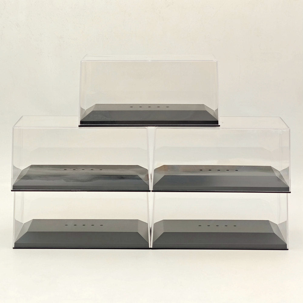 Boîtes en acrylique de 15,3 cm 6 pouces, présentoir de rangement transparent anti-poussière pour modèles de voitures et jouets à l'échelle 1:72, 1:43