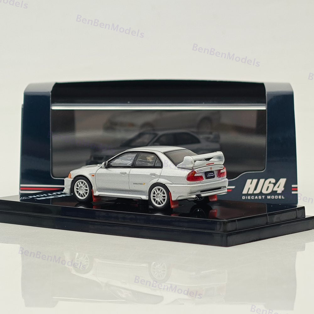 Hobby Japan 1/64 Mitsubishi Lancer GSR Evolution V (CP9A)1998 Silver HJ642032AS