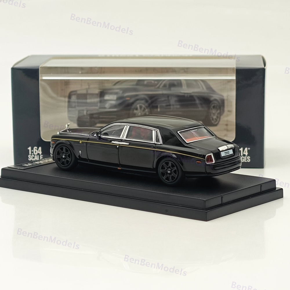 1:64 SW Rolls-Royce Phantom VII 7 Luxury Sedan Sports Model Diecast Metal Car