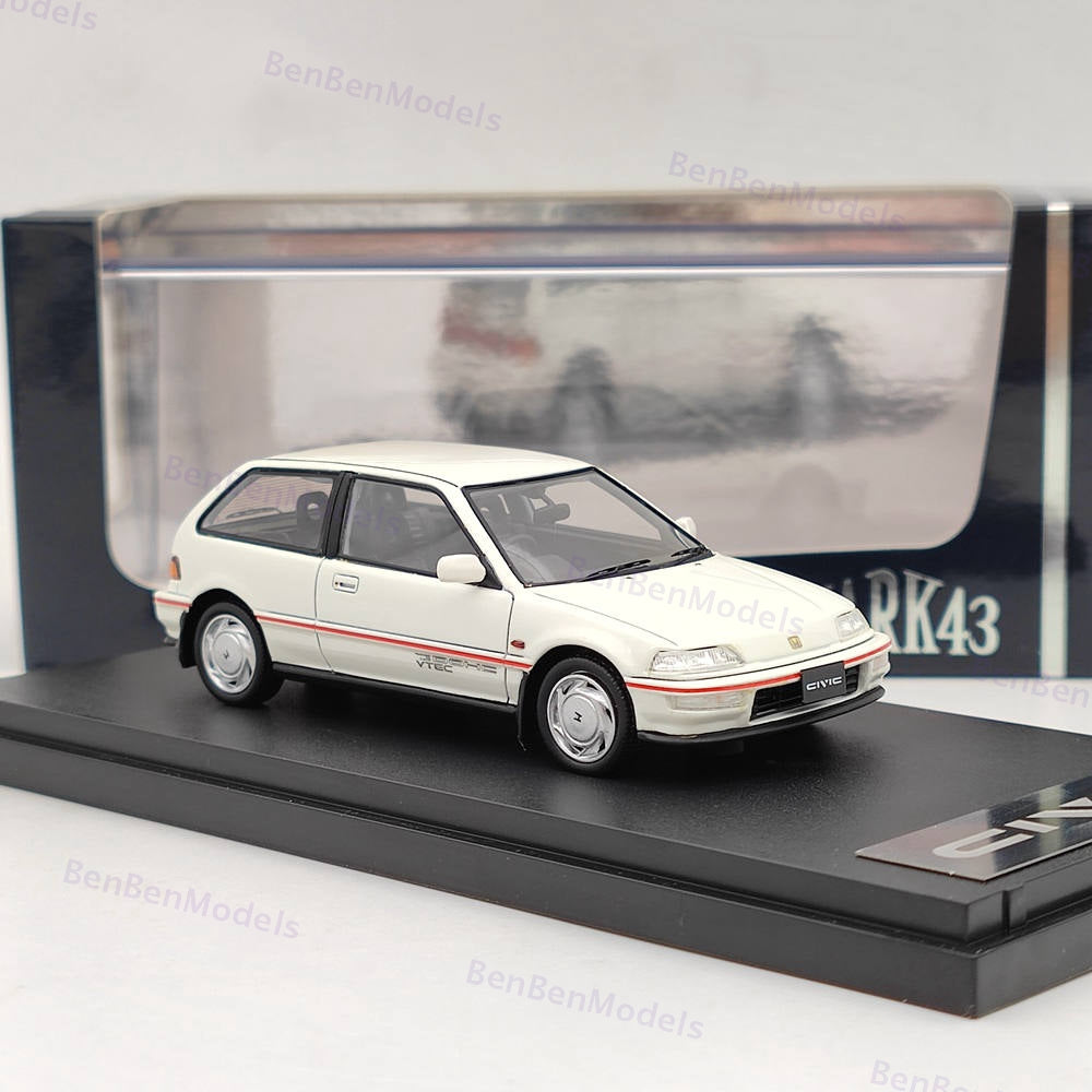 Mark43 1:43 CIVIC VTEC EF9 SiR II White PM4396W Resin Model Car Limited Edition