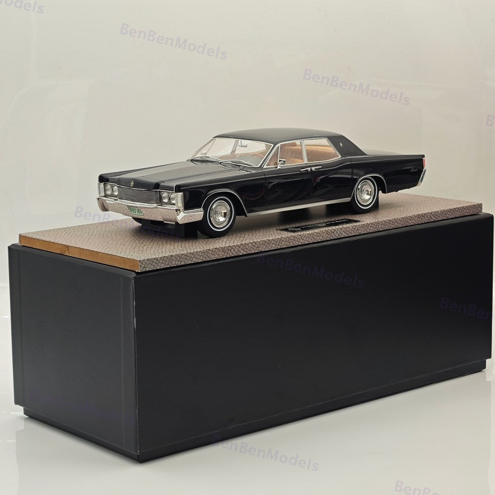 1/18 Lincoln Continental Sedan 1968 Resin Model Car Limited Collection Black