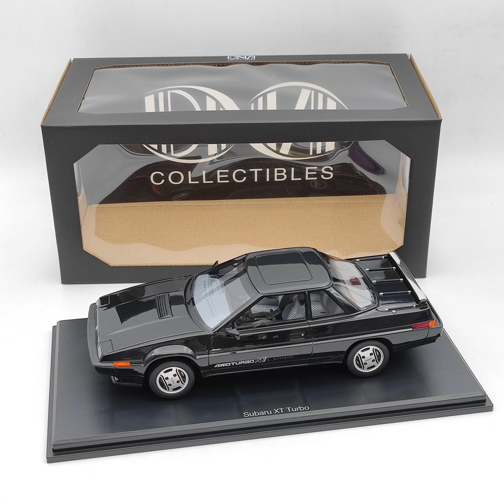 Modèle réduit de voiture en résine noire de 1/18 Subaru XT Turbo 4WD 1985 DNA000141