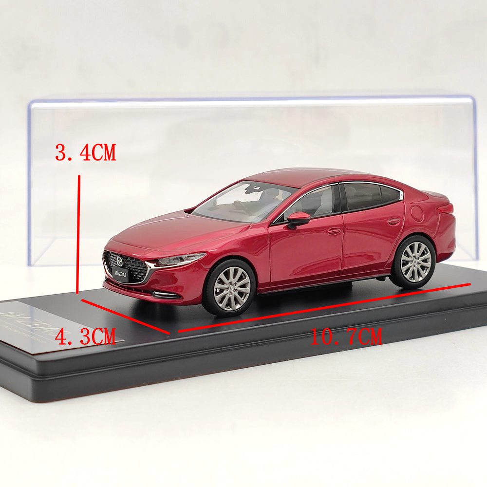 Hi-Story 1/43 MAZDA 3 MAZDA3 SEDAN 2019 Red HS259RE Diecast Model Car Collection Toys Gift