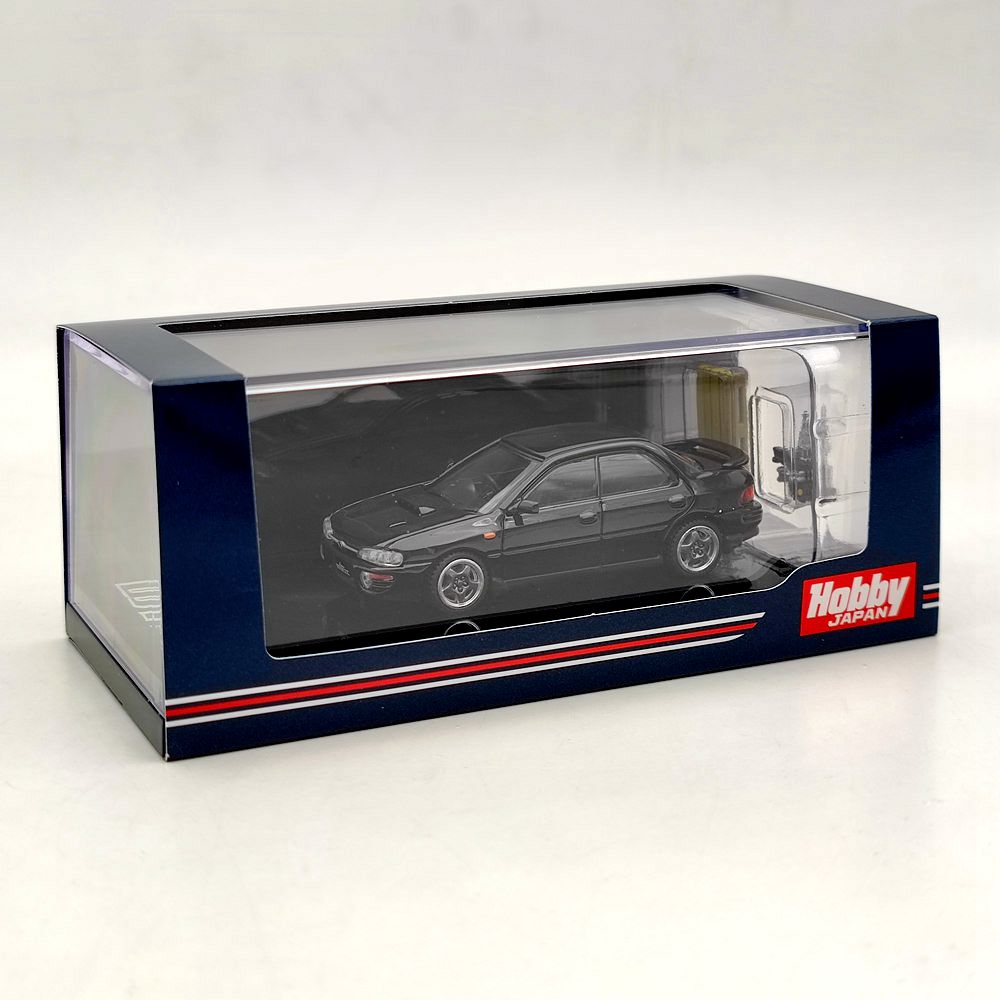 Hobby Japan 1:64 Subaru Impreza WRX GC8 1992 w/Engine Display Model HJ642013ABK Diecast Toys Car Limited Collection