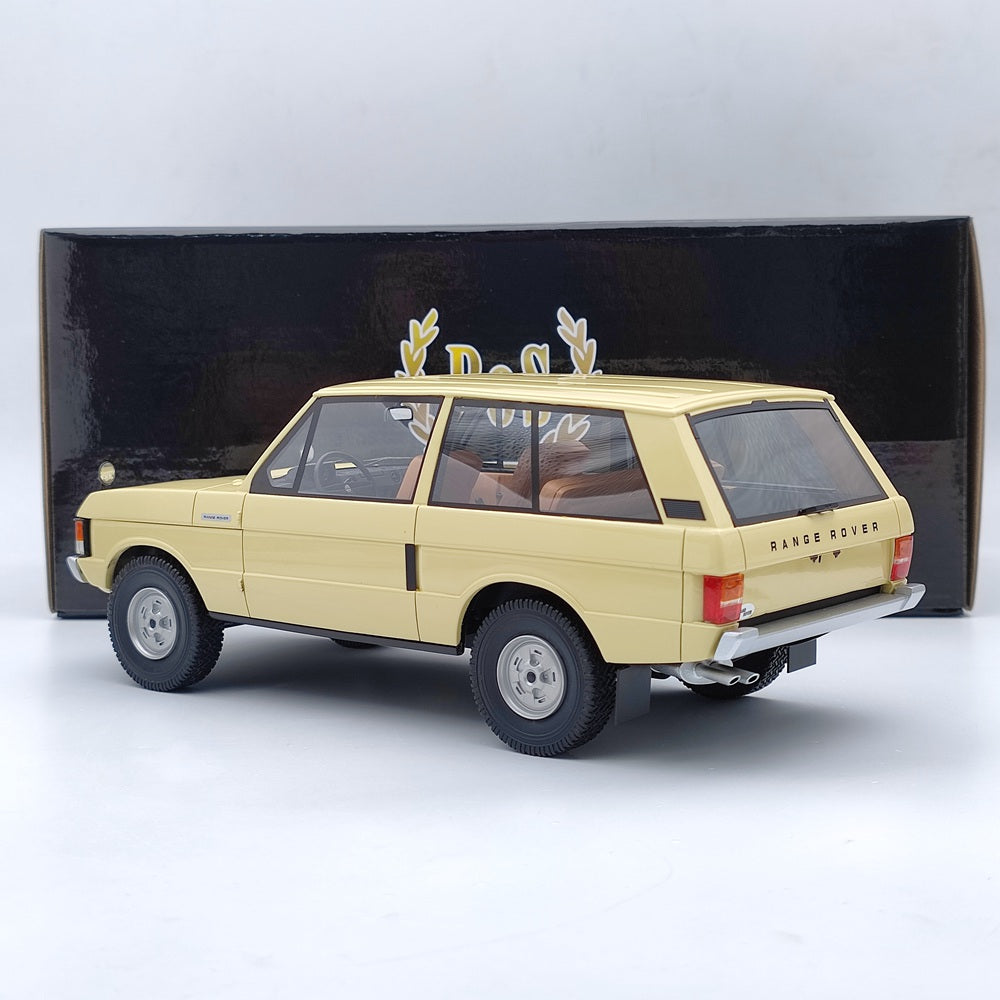 BOS 1/18 1970 LAND ROVER RANGE ROVER Suffixe A beige BOS166 Modèle de voiture en résine Collection limitée Cadeau