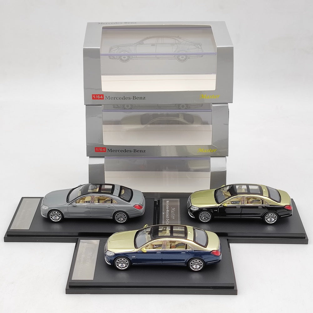Master 1:64 Mercedes Benz Maybach Classe S S650/S560 Jouets moulés sous pression Modèles de voitures Collection Cadeaux Double Couleur