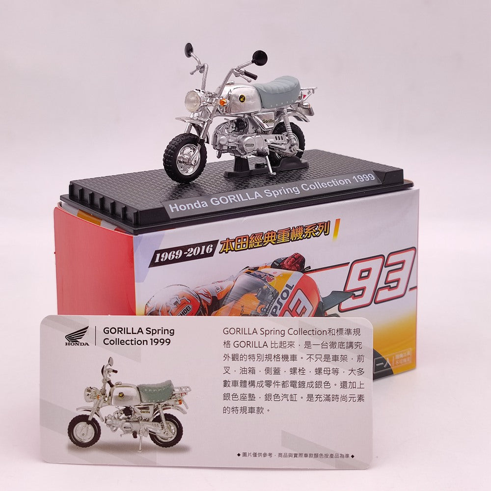 Modèle de moto moulé sous pression Honda CB750/Valkyrie/VFR750R/GORILLA/Goldwing/RC213V 1/24