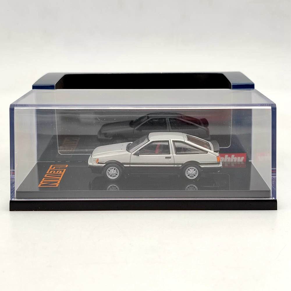 1/64 Hobby Japan TOYOTA COROLLA LEVIN AE86 3Door GT APEX 1983 Argent HJ641037ASK Modèle moulé sous pression Jouets Voiture Collection limitée Cadeau