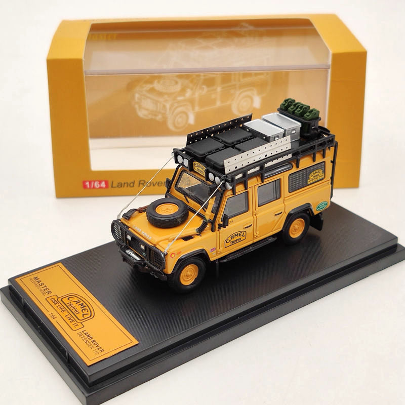 Master 1:64 Land Rover Defender 110 Camel Cup Petite roue Jouets moulés sous pression Modèles de voitures Cadeaux