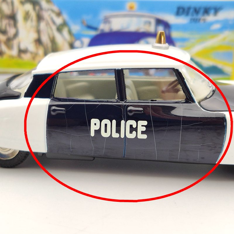 1/43 Atlas Dinky Toys 501 DS 19 Police Models Diecast Collection Auto Car Gift Miniature Used