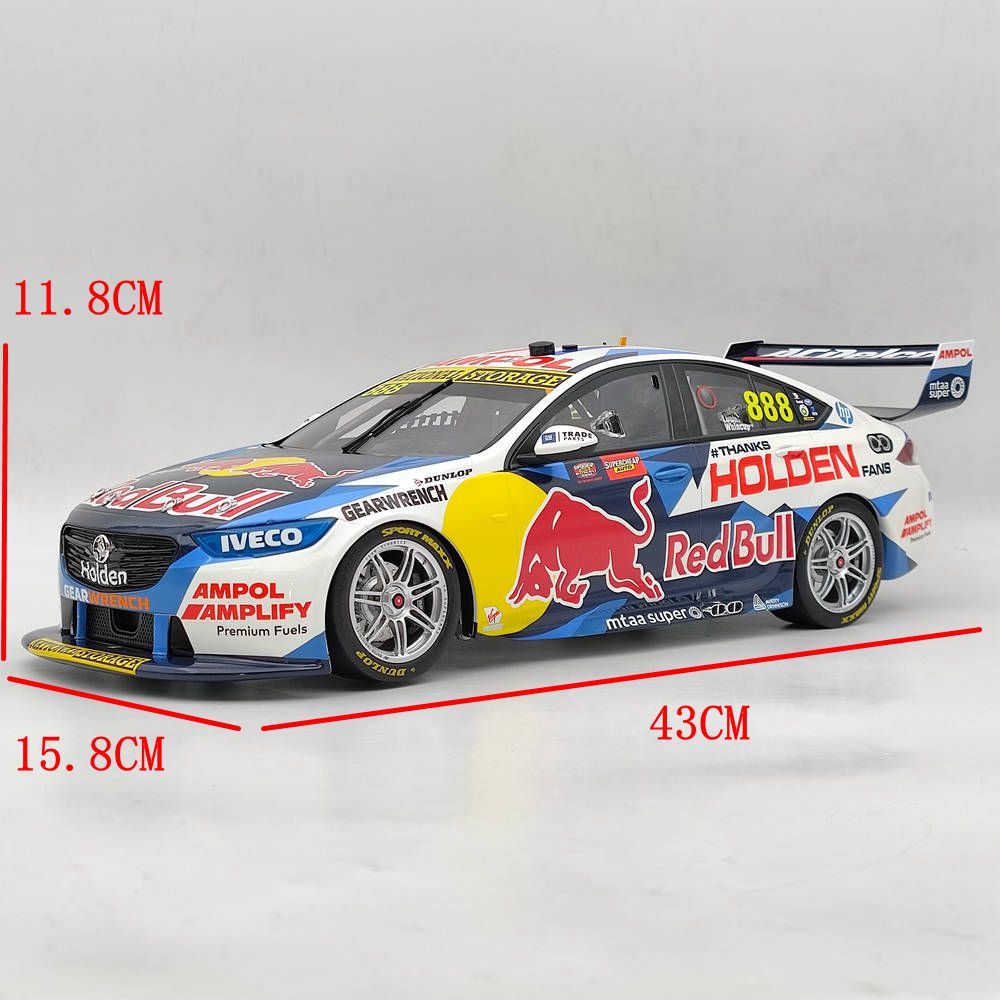 #B12H20C 1/12 RED BULL HOLDEN ZB COMMODORE V8 2020 BATHURST 1000 # 888 JOUETS EN RÉSINE VOITURE CADEAU