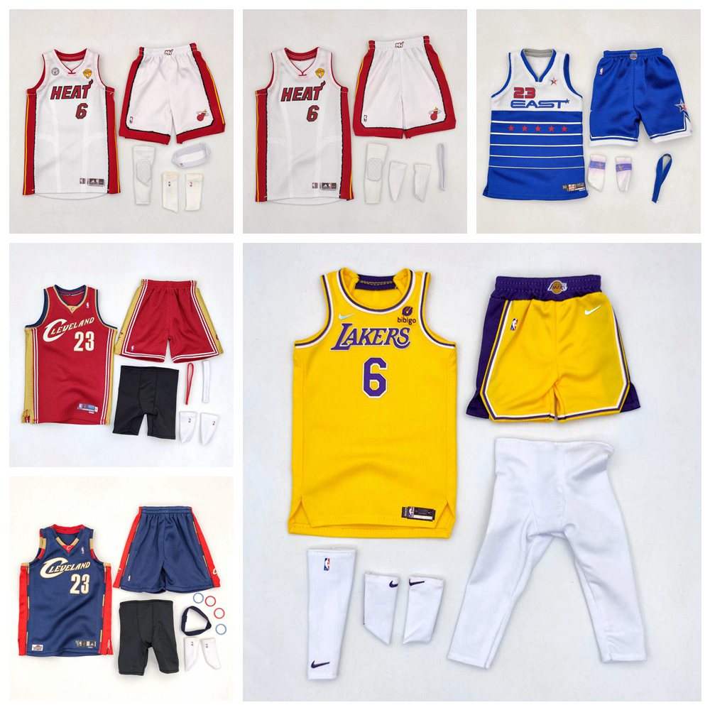 Custom 1/6 Lebron James Jersey TOYs fit Enterbay Collectibles