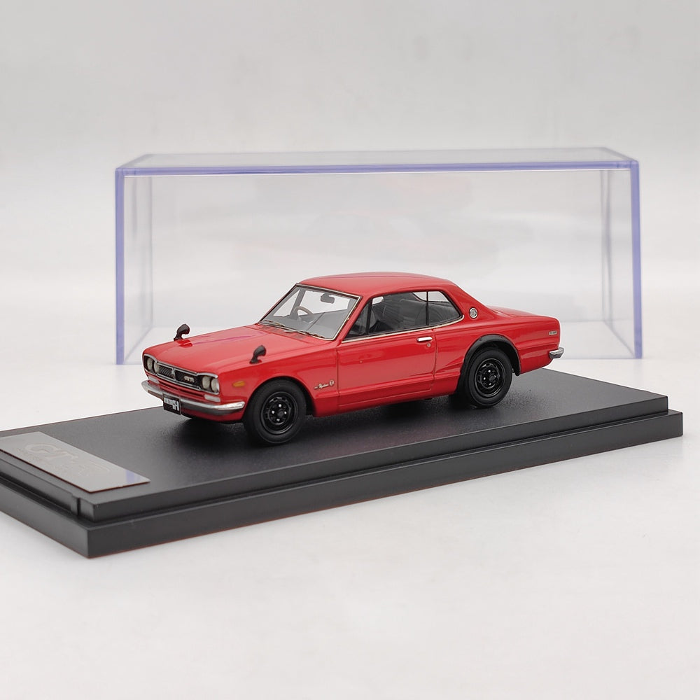 Mark43 1/43 Nissan SKYLINE 2000 GT-R KPGC10 Rouge PM4335R Modèle de voiture en résine Collection limitée Auto Jouets Cadeau