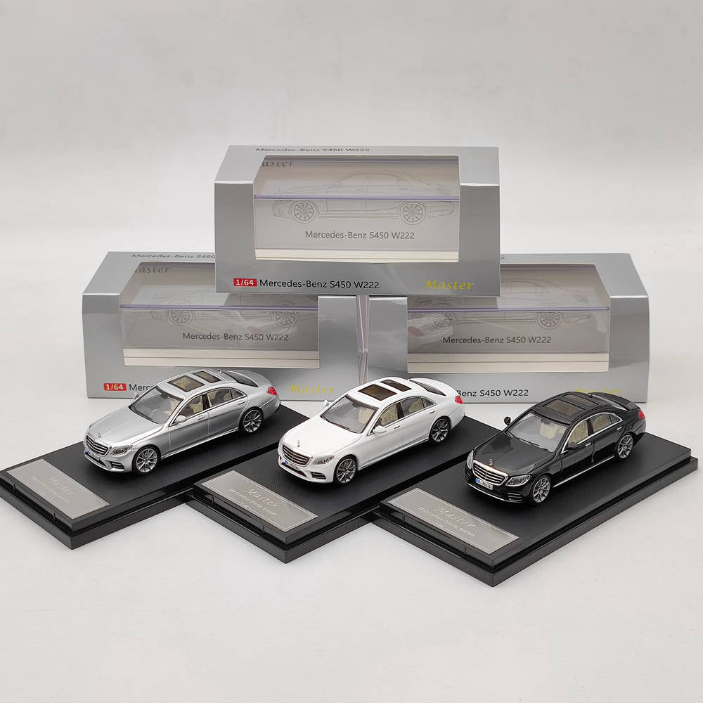Master 1:64 Mercedes-Benz S450 W222 Jouets moulés sous pression Modèles de voitures Collection Cadeaux Édition limitée