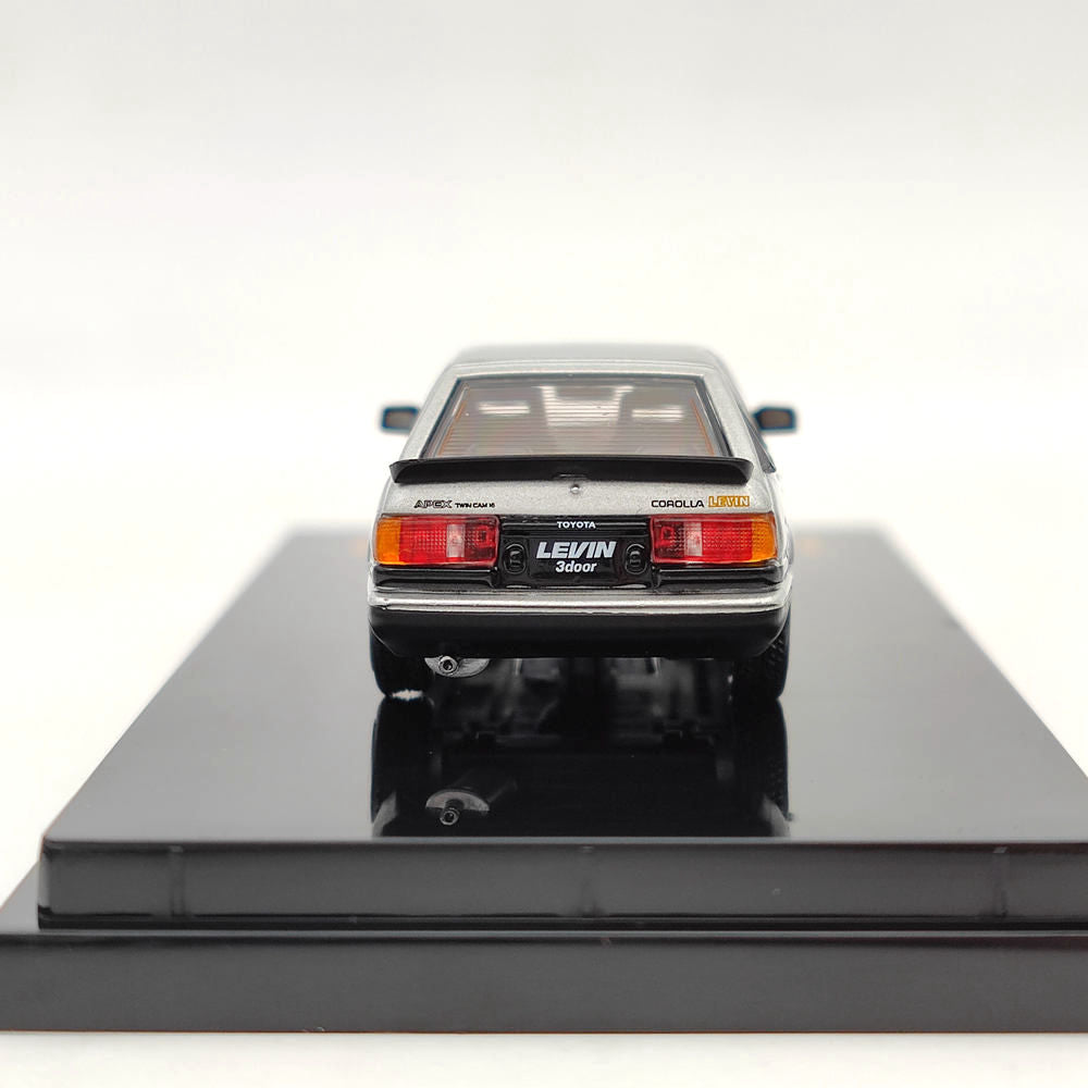 1/64 Hobby Japan TOYOTA COROLLA LEVIN AE86 3Door GT APEX 1983 Argent HJ641037ASK Modèle moulé sous pression Jouets Voiture Collection limitée Cadeau